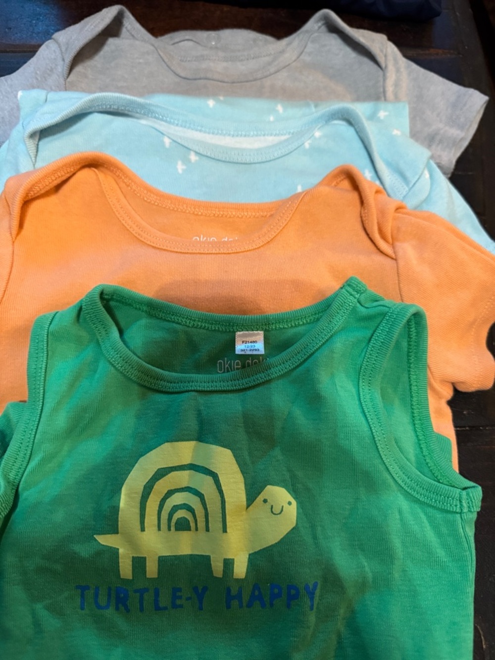 okie dokie pack of 4 18M bodysuits